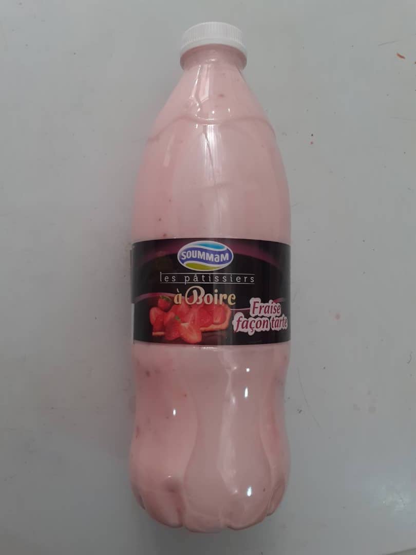 Yogur líquido sabor tarta de fresas