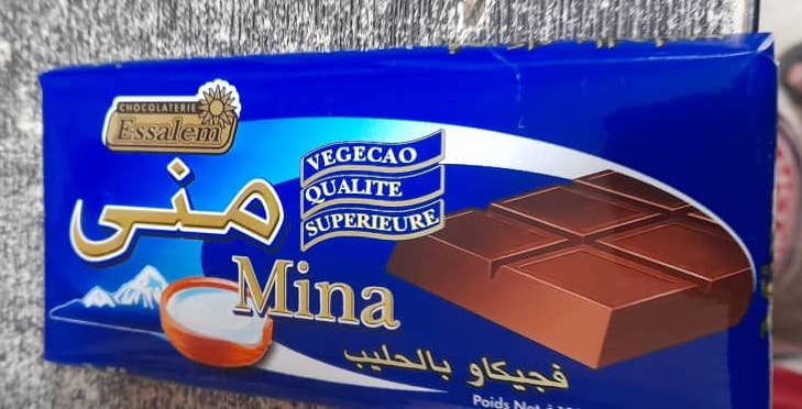 Tableta chocolate con leche -Mina-
