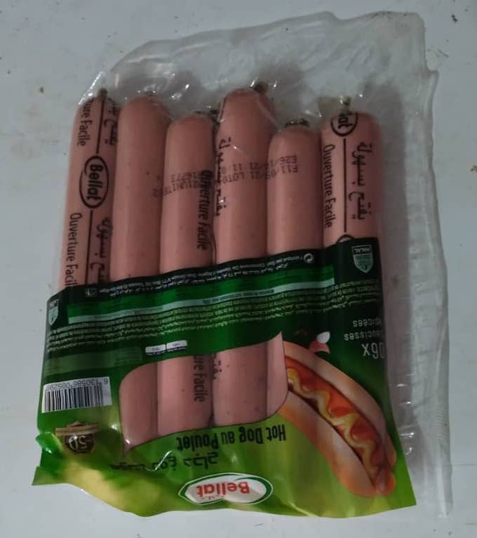 Salchichas de pollo