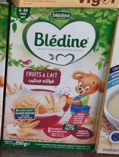 Papilla de frutas y leche