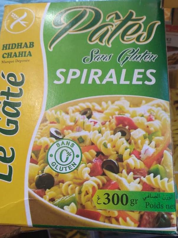 Pasta espirales 