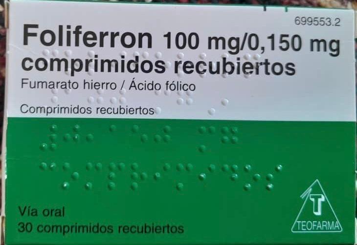 Fumarato hierro / Ácido fólico
